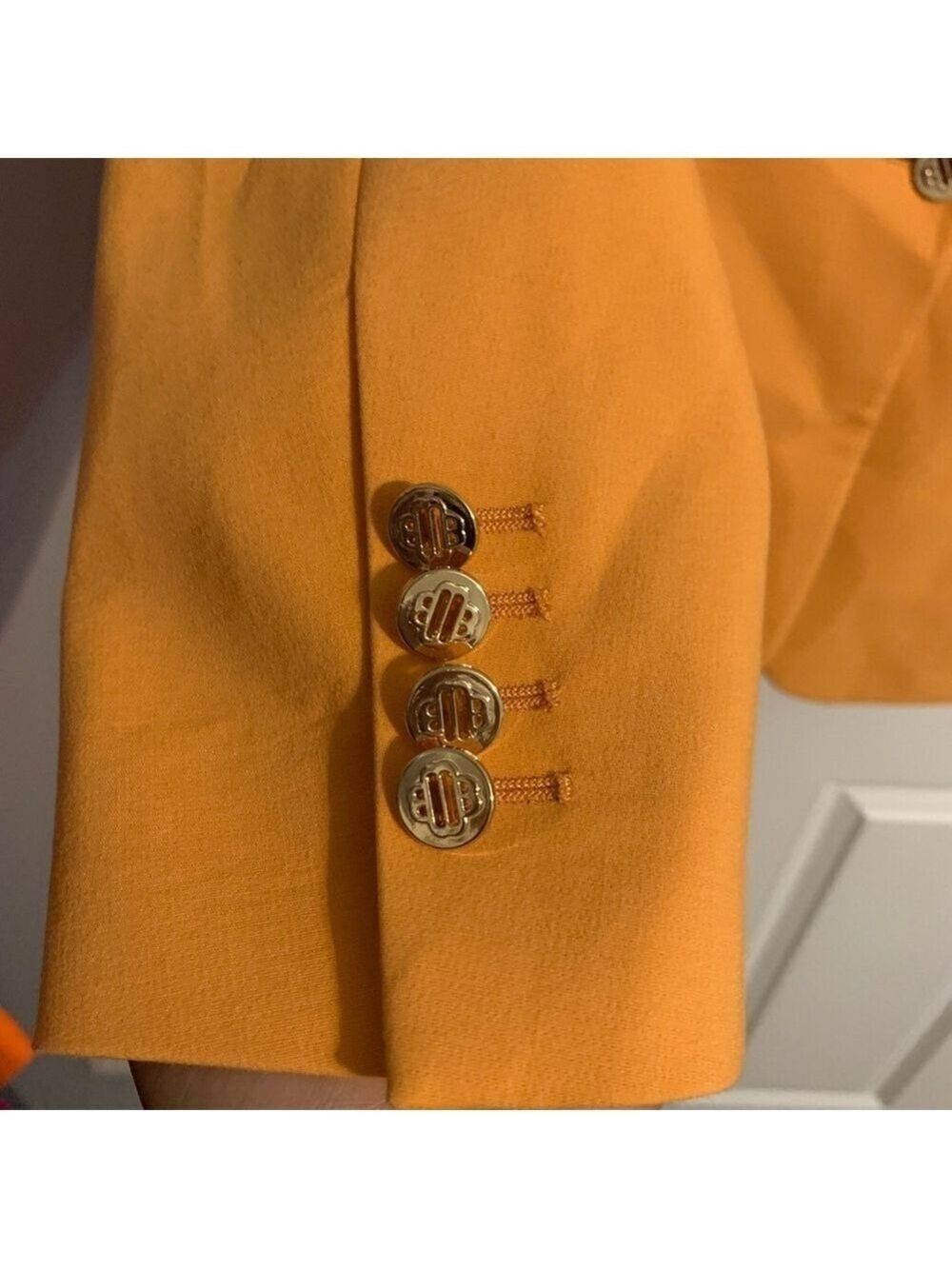Maje Vibrant Orange Women's Blazer - Picture 10 of 11